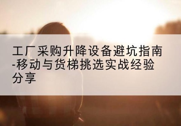 新晃移动式升降机怎么选-工厂采购升降设备避坑指南-移动与货梯挑选实战经验分享