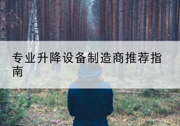 新晃电动剪叉升降平台厂家-专业升降设备制造商推荐指南